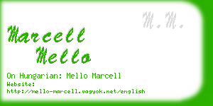 marcell mello business card